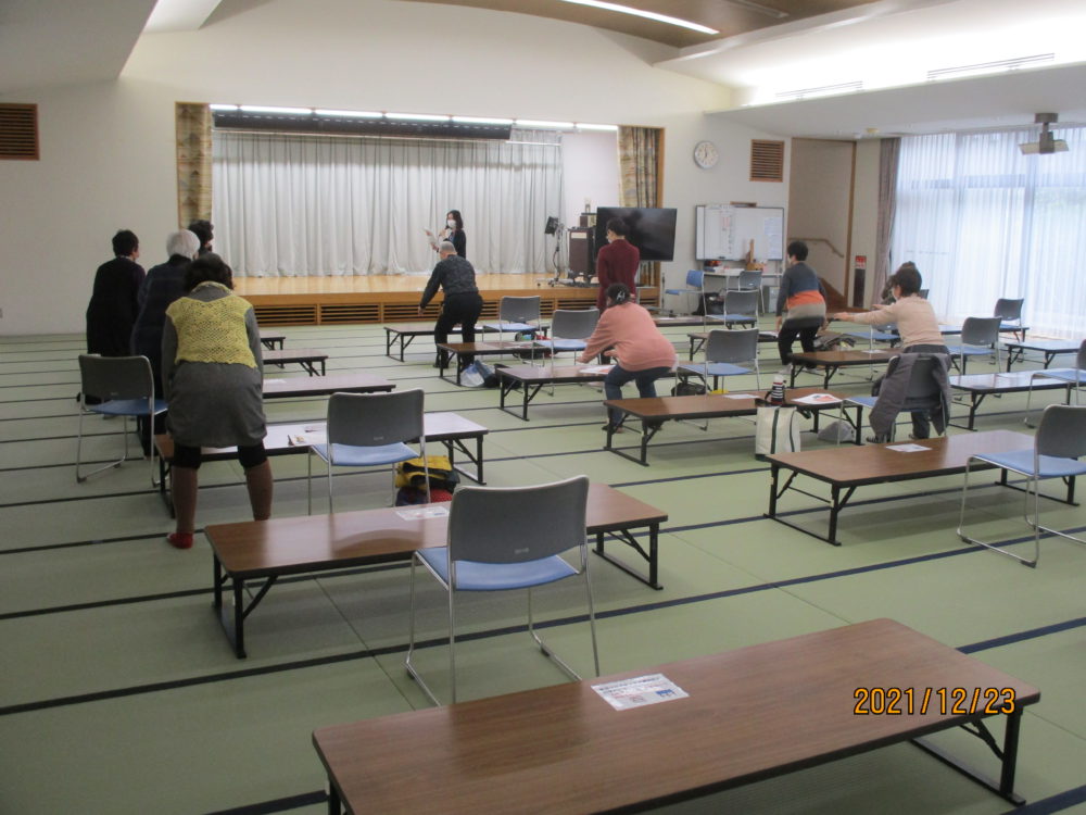 押切デイサービス　12月23日(木)　長尾川老人福祉センターにて「健康寿命教室」開催