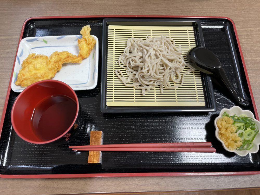 ハートライフ高柳　蕎麦打ち「かしわ天ぷら」