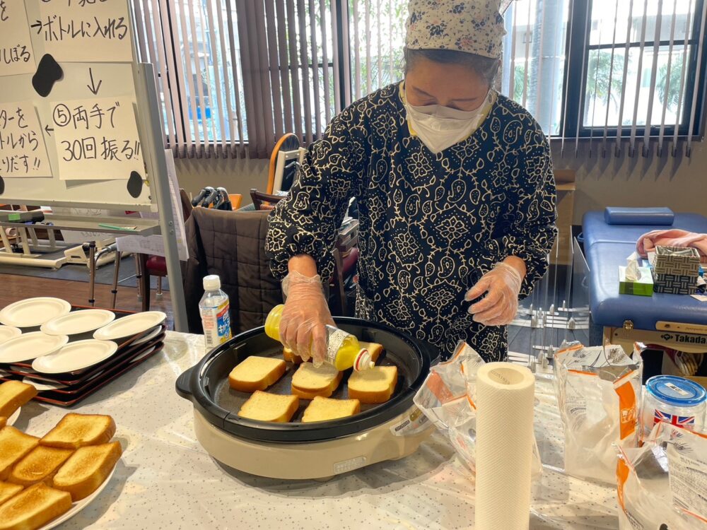 静岡市駿河区デイサービス_バターを使用したイベント