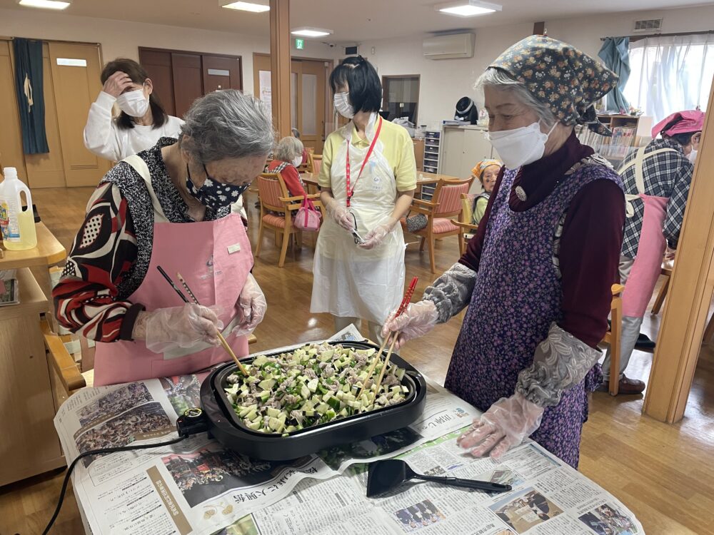 静岡市清水区デイサービス_4月昼食づくり