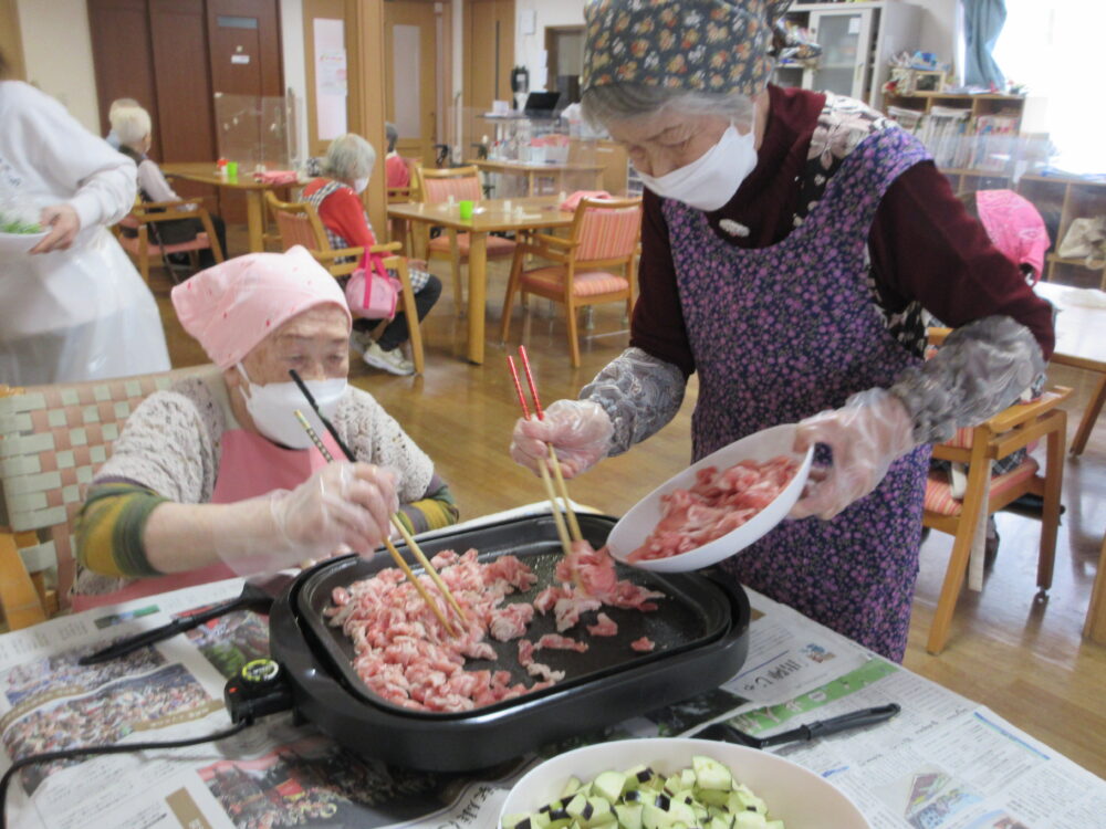 静岡市清水区デイサービス_4月昼食づくり