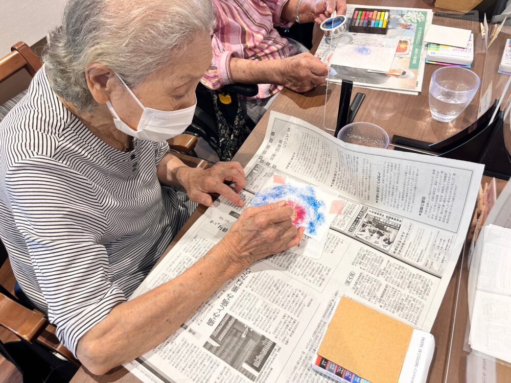 静岡市葵区デイサービス_パステルアート