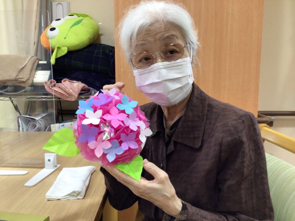 駿東郡長泉町デイサービス_紫陽花尽くしで梅雨を楽しもう