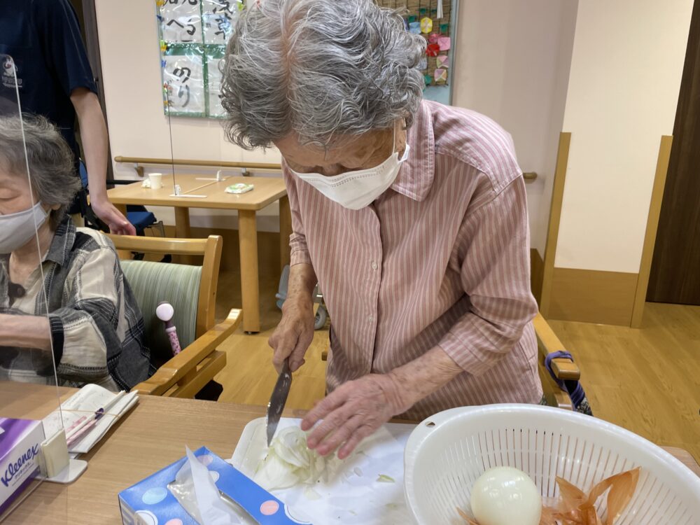 静岡市清水区デイサービス_K職員のお料理教室キャーサンキョ