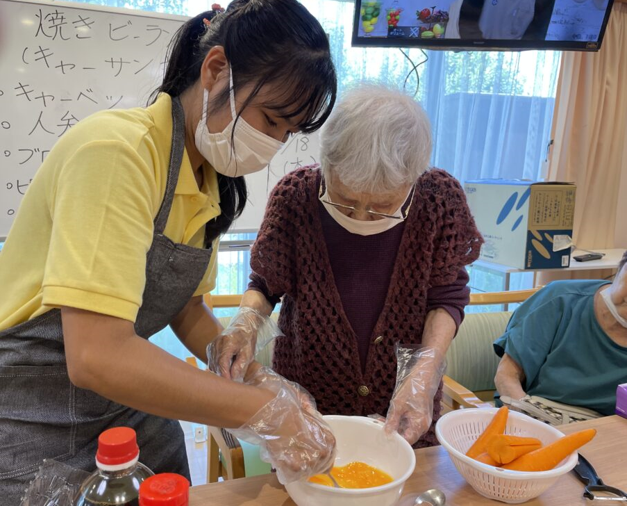 静岡市清水区デイサービス_K職員のお料理教室キャーサンキョ