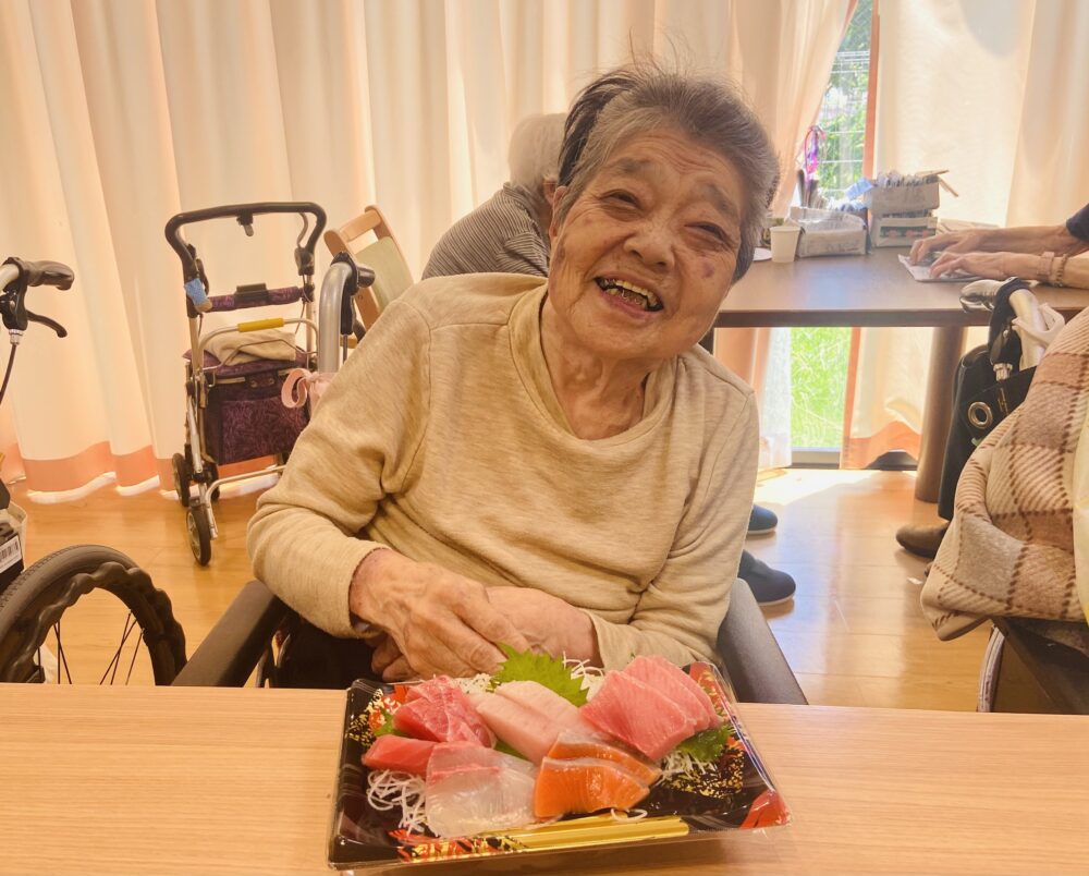 静岡市清水区デイサービス_刺身特盛