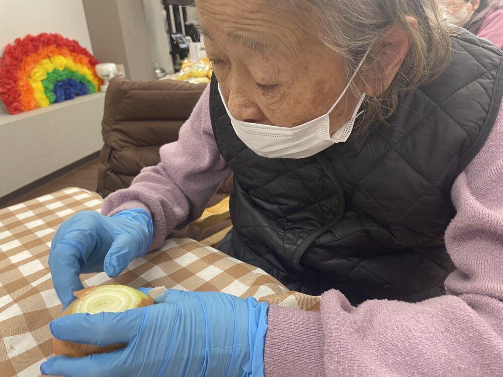 静岡市駿河区デイサービス_  節分カレーイベント福は内鬼も内