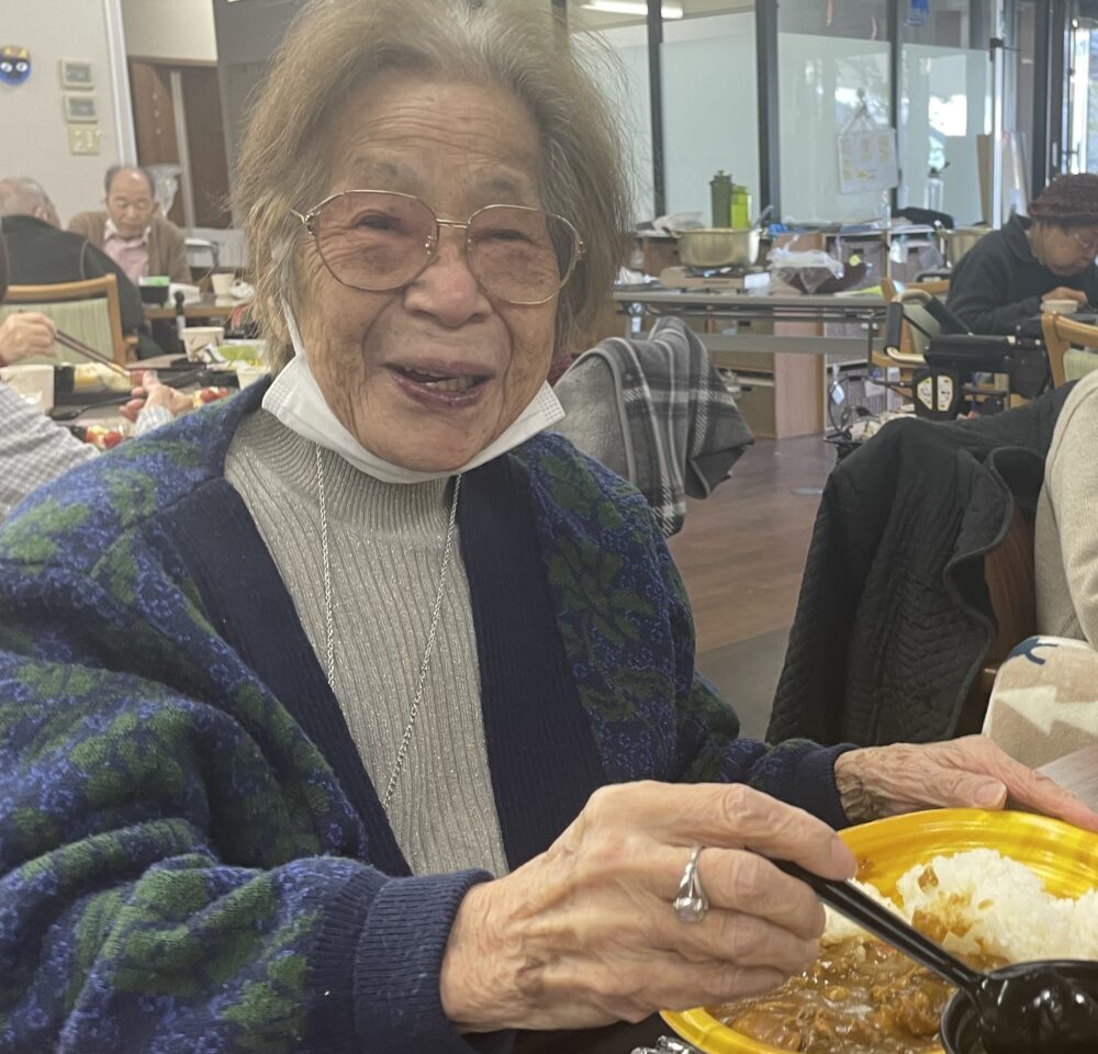 静岡市駿河区デイサービス_  節分カレーイベント福は内鬼も内