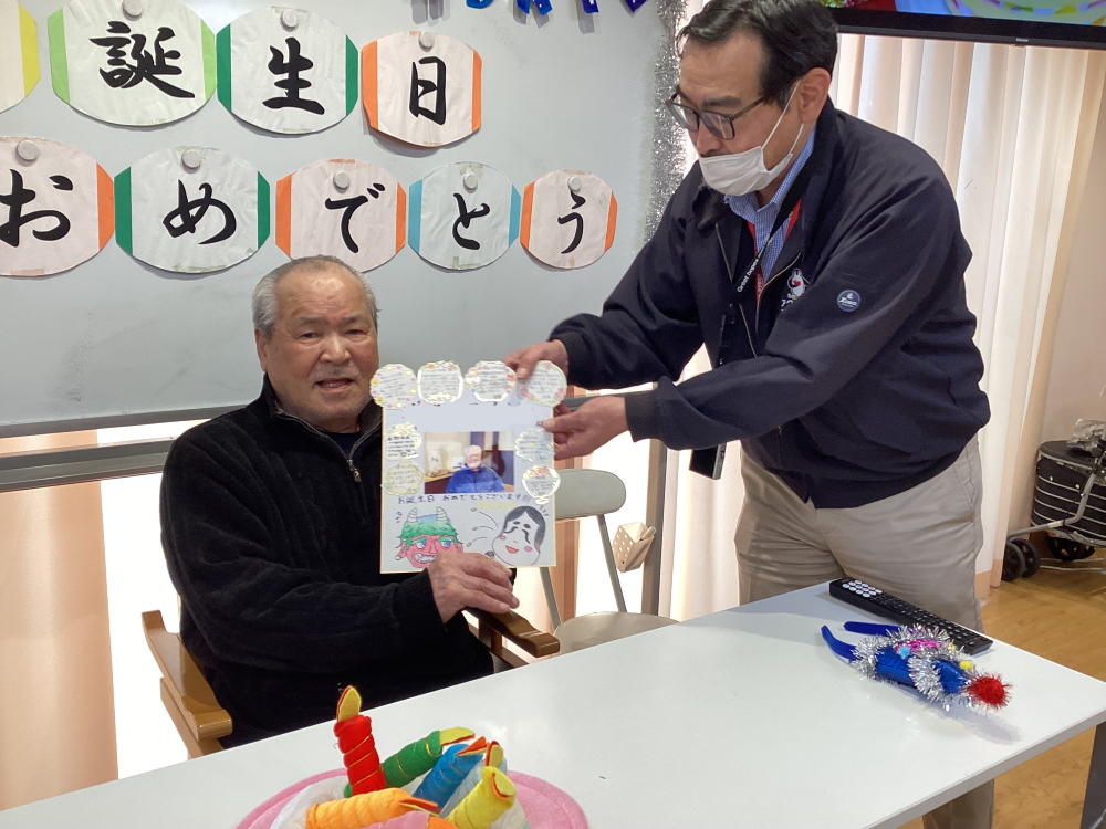 静岡市清水区デイサービス_2月誕生日会開催