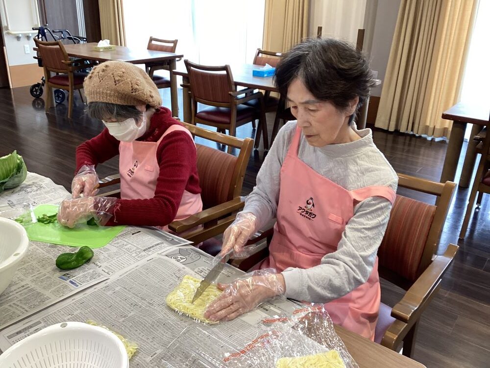 静岡市清水区デイサービス_生活リハビリクラブ押切料理クラブ焼きそば