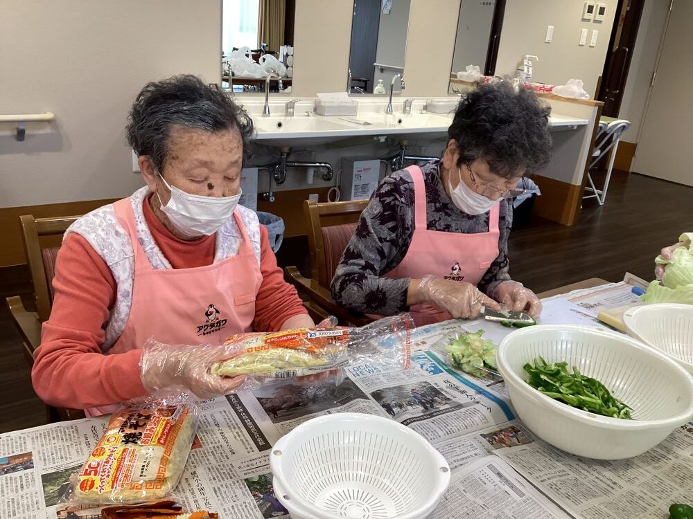 静岡市清水区デイサービス_生活リハビリクラブ押切料理クラブ焼きそば