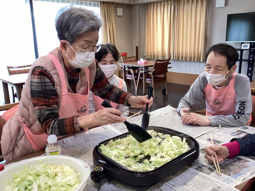 静岡市清水区デイサービス_生活リハビリクラブ押切料理クラブ焼きそば