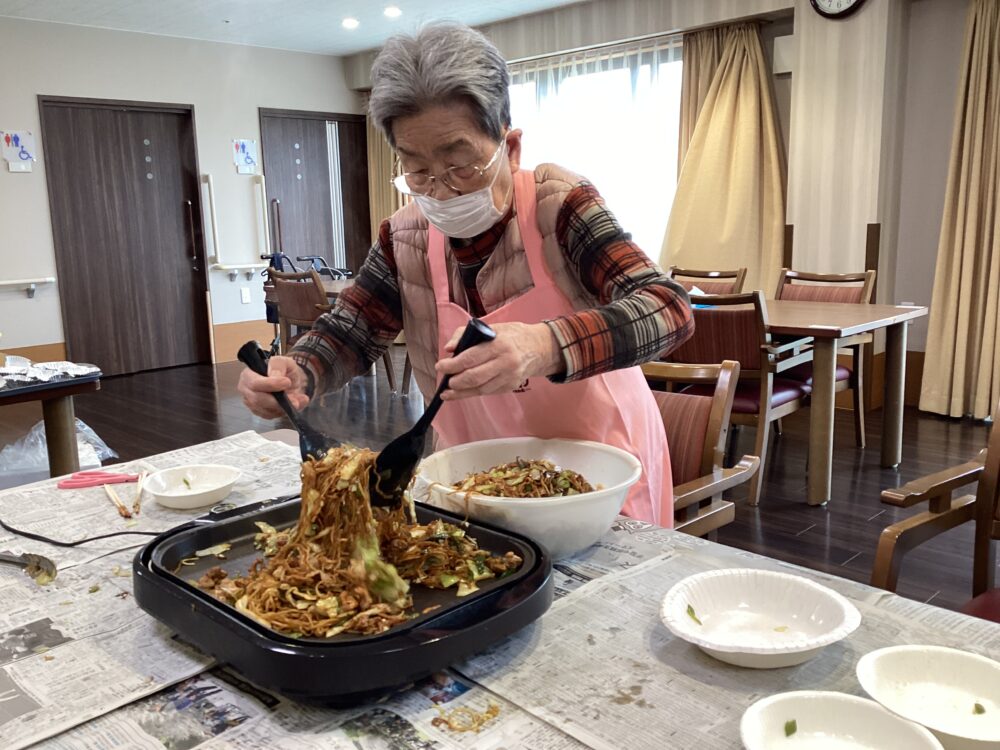静岡市清水区デイサービス_生活リハビリクラブ押切料理クラブ焼きそば