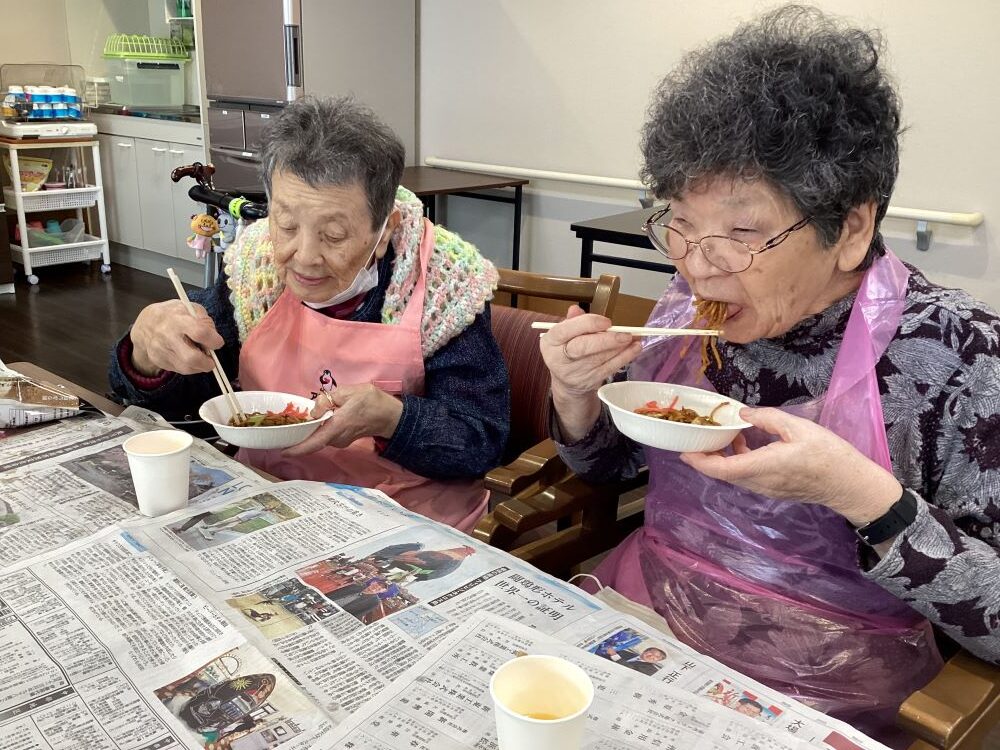 静岡市清水区デイサービス_生活リハビリクラブ押切料理クラブ焼きそば