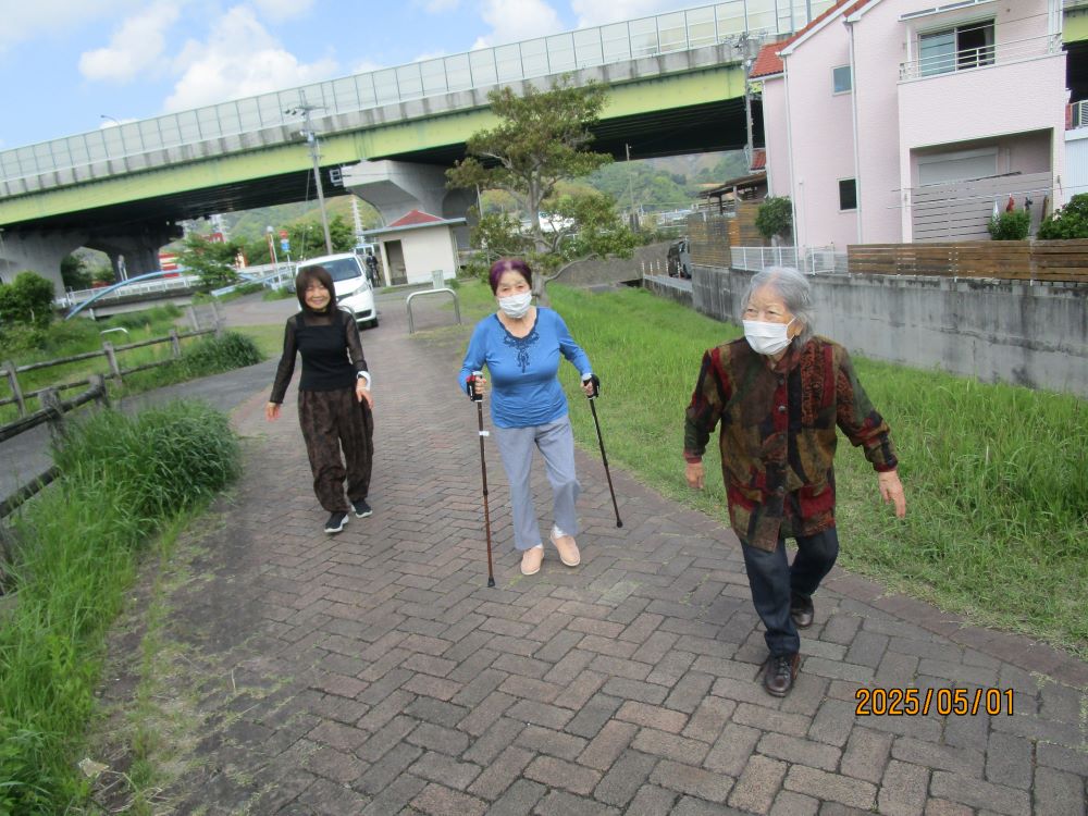 静岡市清水区デイサービス_歩こうクラブ 鯉のぼりを見に行こう