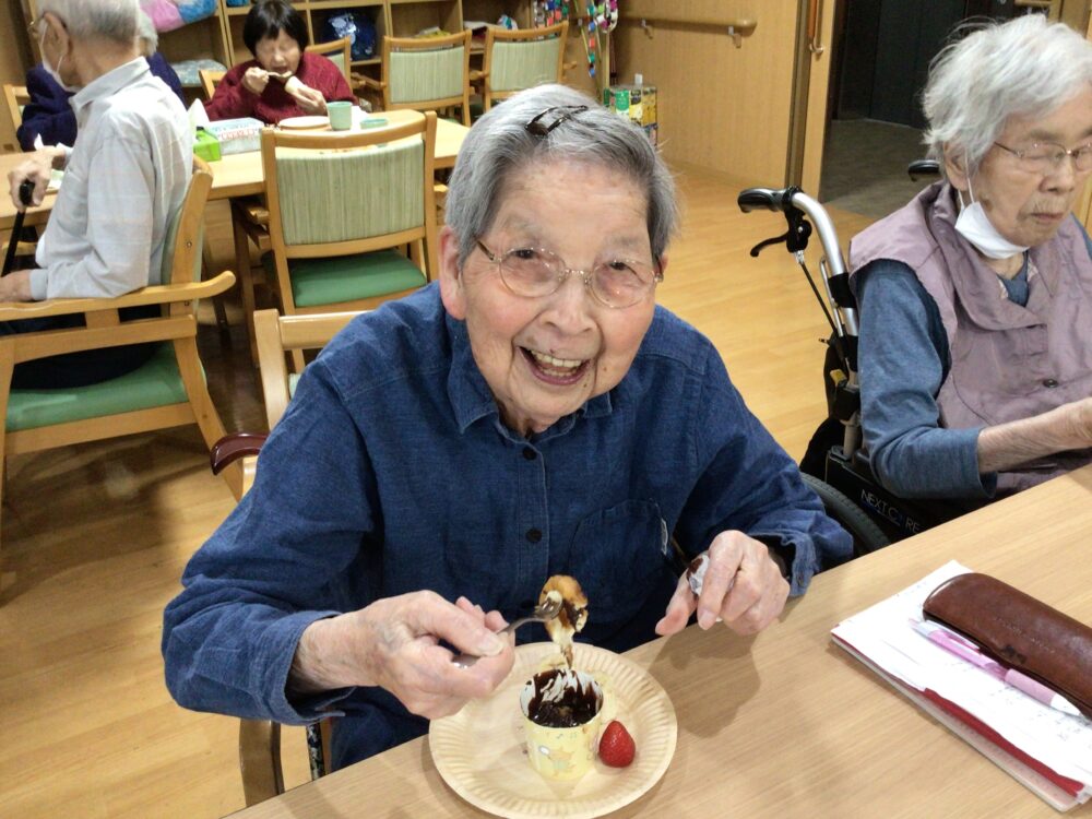 藤枝市デイサービス_おやつレクチョコレートフォンデュ