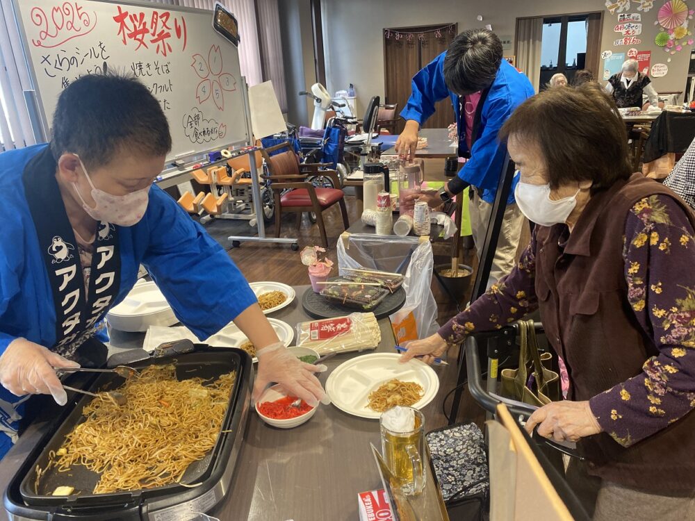 静岡市駿河区デイサービス_桜祭り生活リハビリレクリエーション