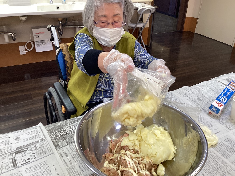 静岡市清水区デイサービス_生活リハビリクラブ押切料理クラブ春巻