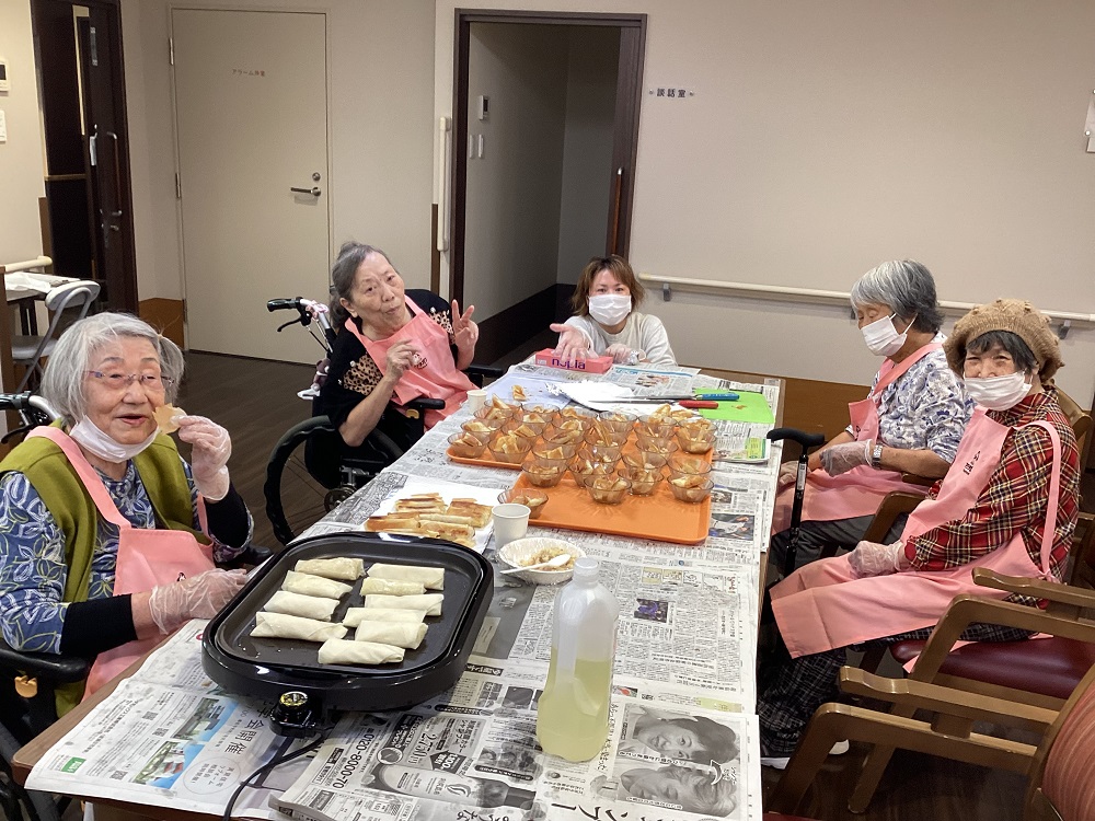 静岡市清水区デイサービス_生活リハビリクラブ押切料理クラブ春巻