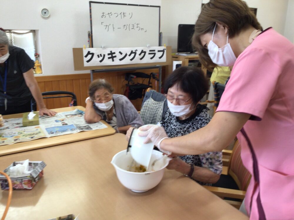 牧之原市デイサービス_敬老の日おやつ作り