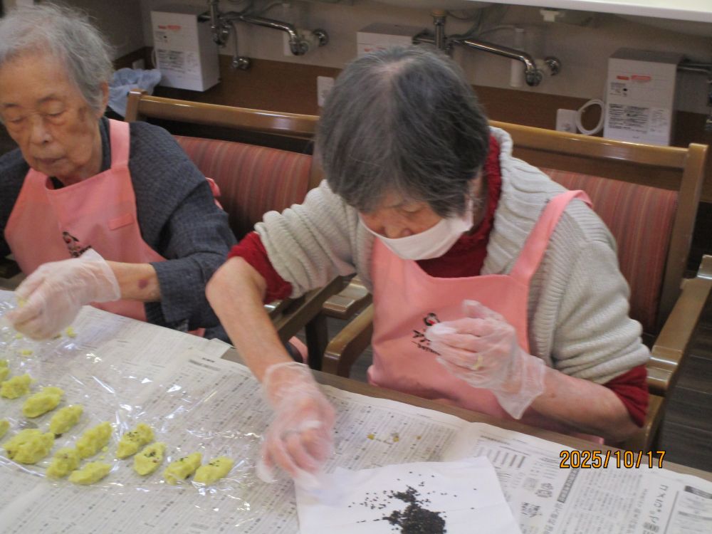 静岡市清水区デイサービス_料理クラブスイートポテト・柿