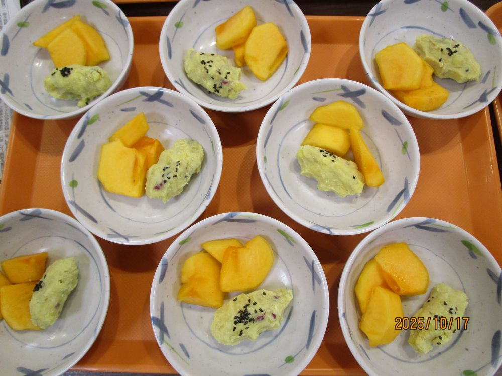 静岡市清水区デイサービス_料理クラブスイートポテト・柿