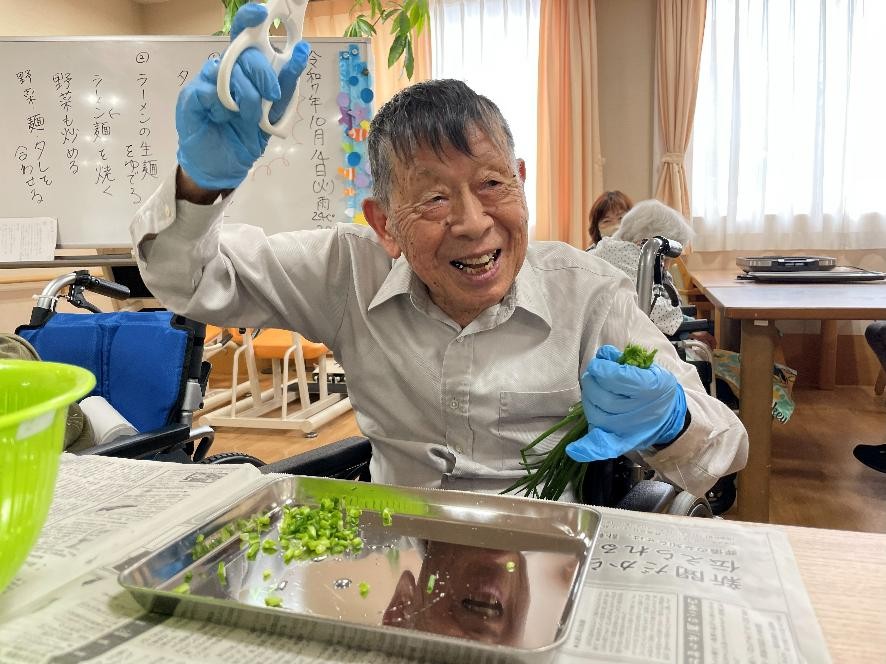 初生デイサービス【当日編】あなたの夢叶えます~中華の鉄人「上海炒麺」づくり~