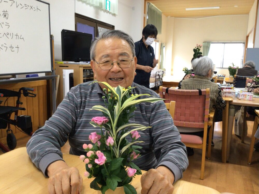 相良デイサービス　華道クラブの活動