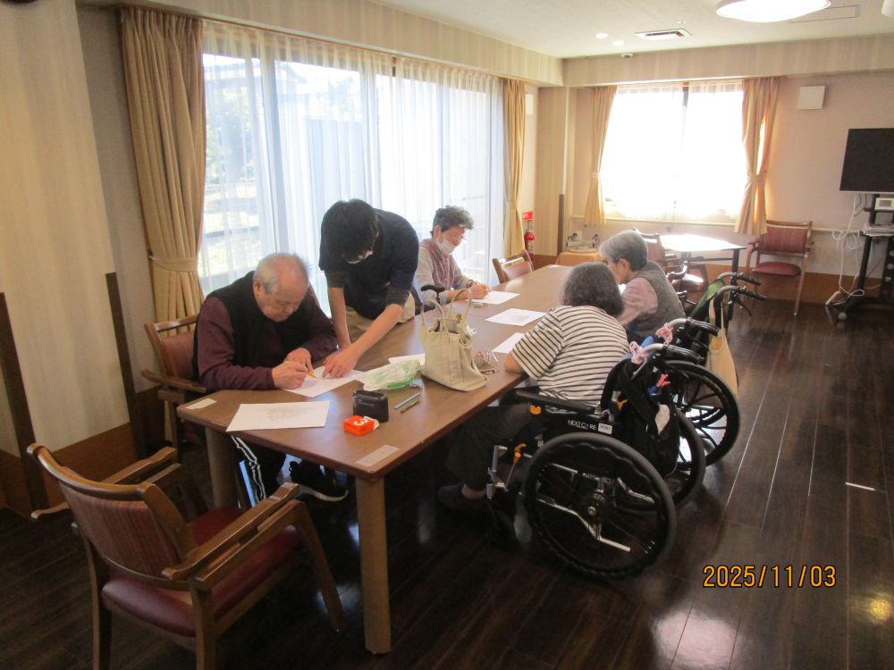 静岡市清水区デイサービス_デッサンクラブ開催しました