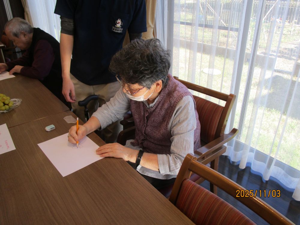 静岡市清水区デイサービス_デッサンクラブ開催しました