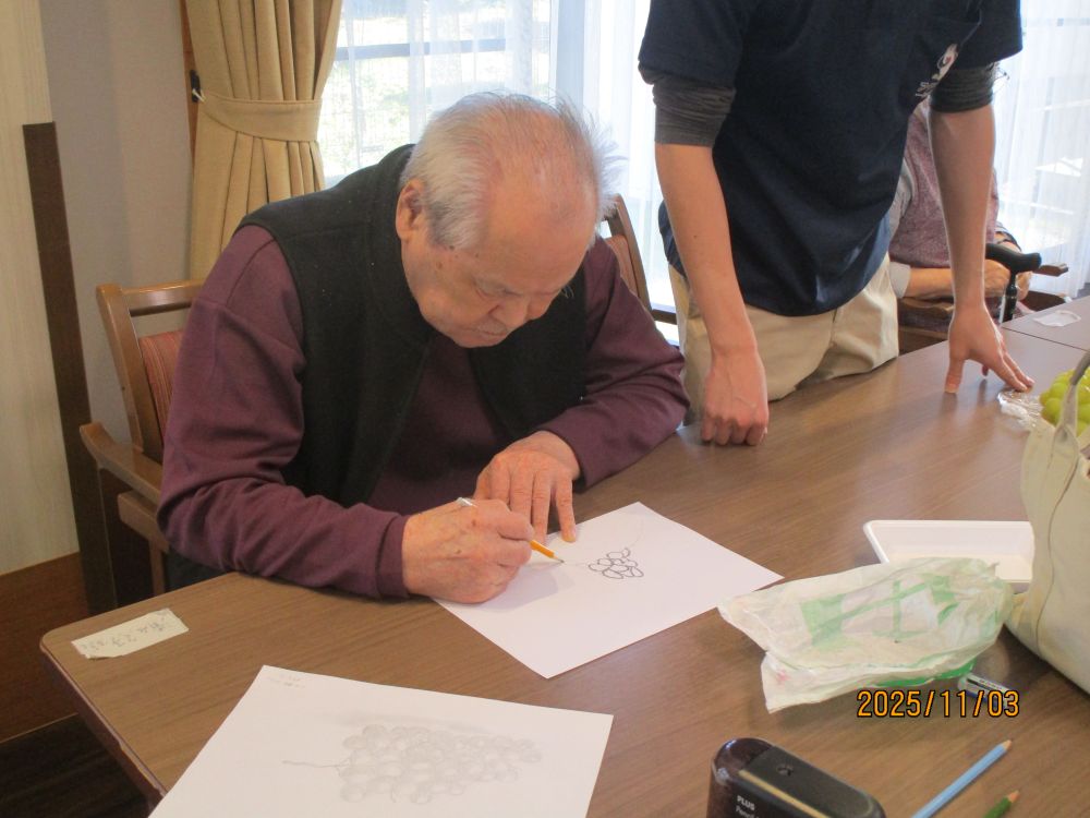 静岡市清水区デイサービス_デッサンクラブ開催しました