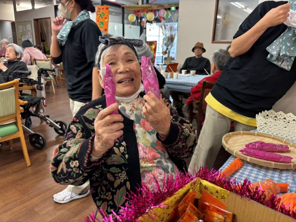 静岡市駿河区デイサービス_食欲の秋を大満喫秋祭りイベントin生活リハビリ八幡