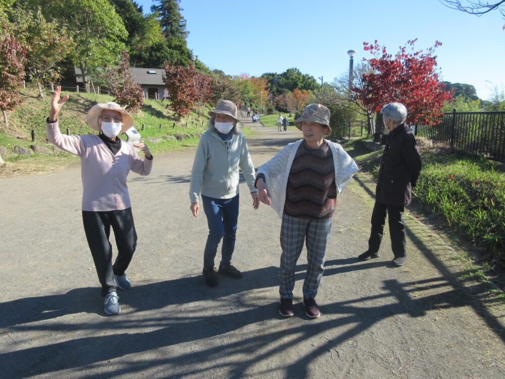 御門台デイサービス　屋外歩行訓練 ～秋を探しに秋葉山公園へ～