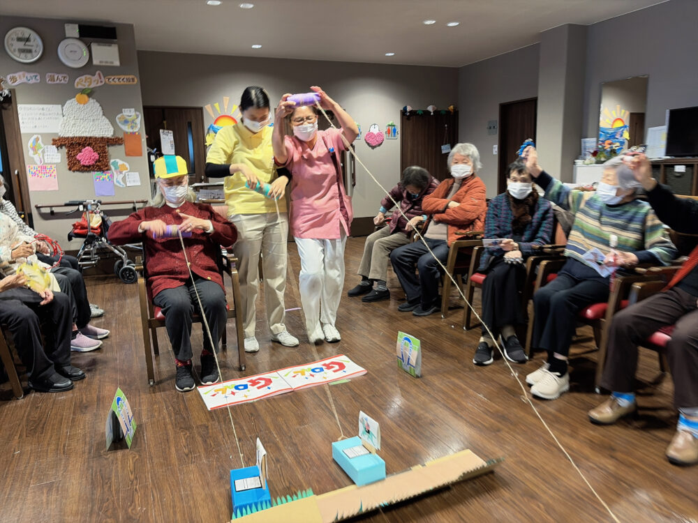 静岡市駿河区デイサービス_新春・午年開幕！ダービーゲームイベント