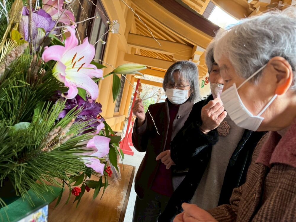 静岡市駿河区デイサービス_初詣　小楠神社（生活リハビリ・屋外歩行訓練）