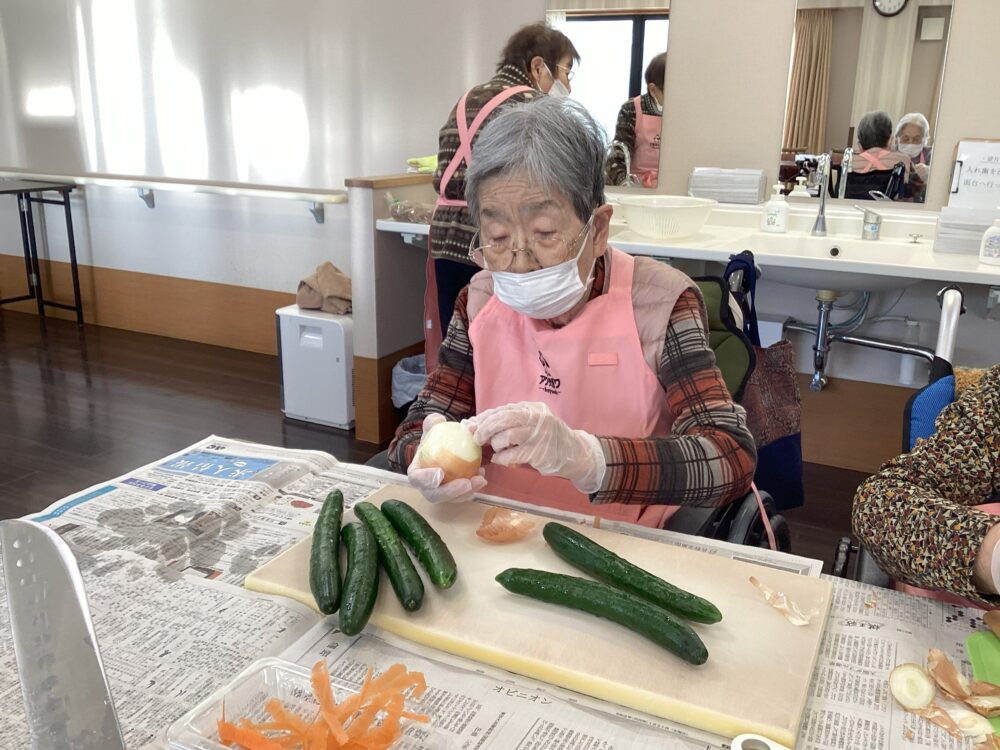 静岡市清水区デイサービス_生活リハビリクラブ押切「料理クラブ/ポテトサラダ」