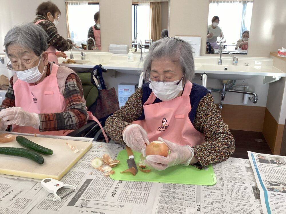 静岡市清水区デイサービス_生活リハビリクラブ押切「料理クラブ/ポテトサラダ」