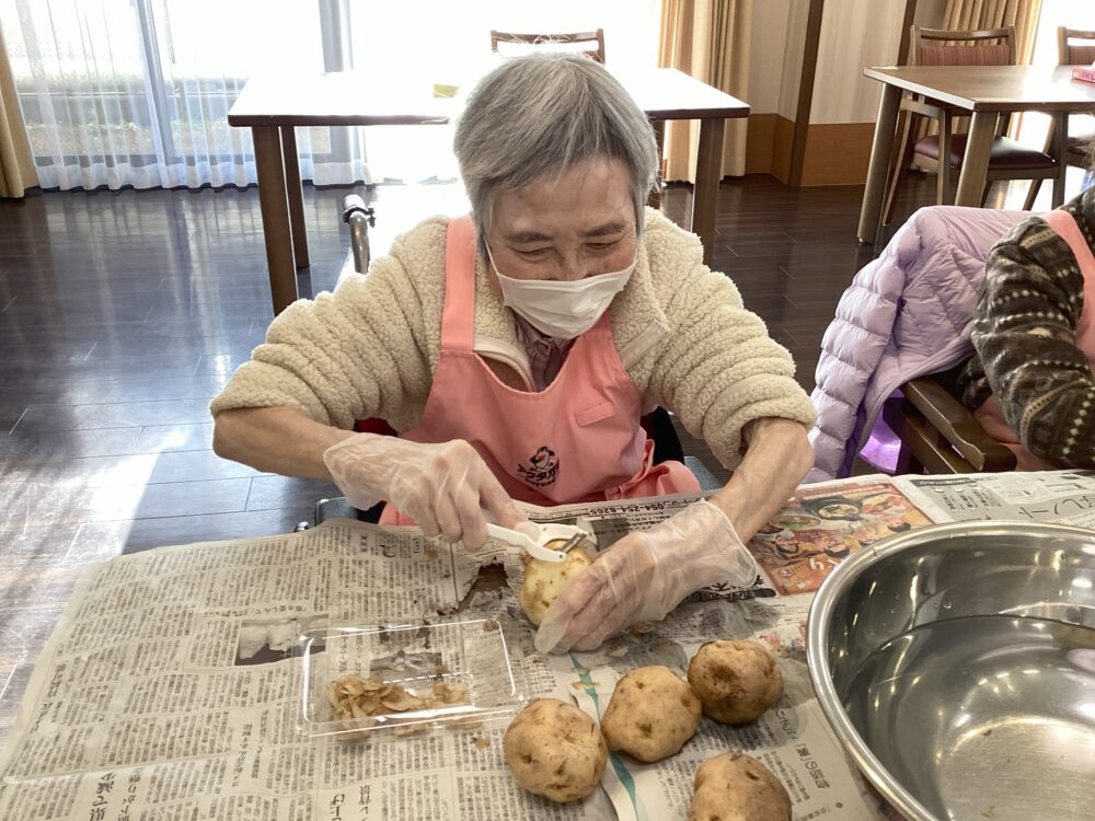 静岡市清水区デイサービス_生活リハビリクラブ押切「料理クラブ/ポテトサラダ」