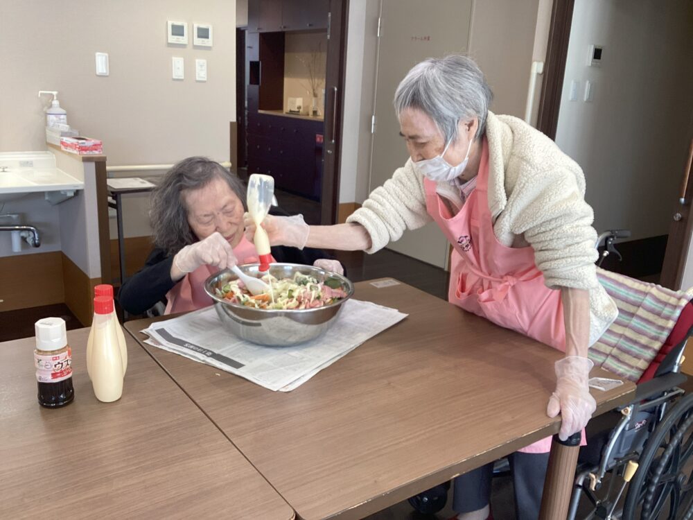 静岡市清水区デイサービス_生活リハビリクラブ押切「料理クラブ/ポテトサラダ」