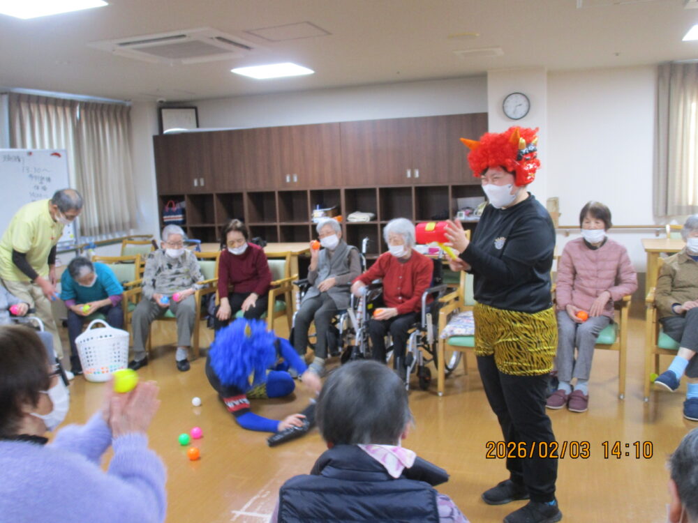 藤枝市デイサービス_2月　節分イベント